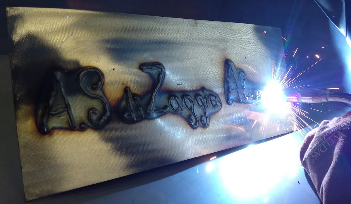 Saldatura con la firma A.S. Zaggia